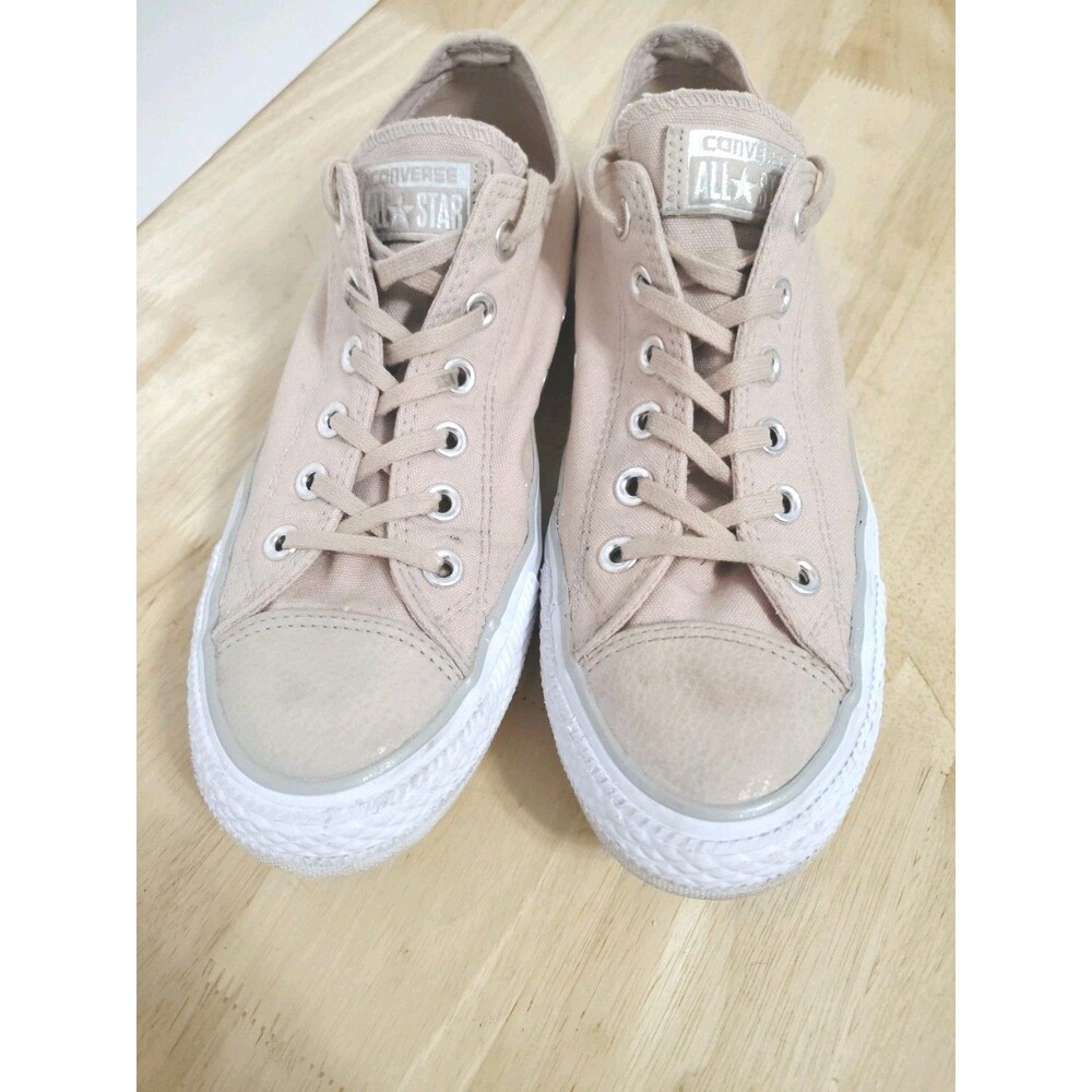Converse Chuck Taylor All Star Ox Particle Beige Pink Women s Shoes 559889C Sz 9 - Picture 3 of 10
